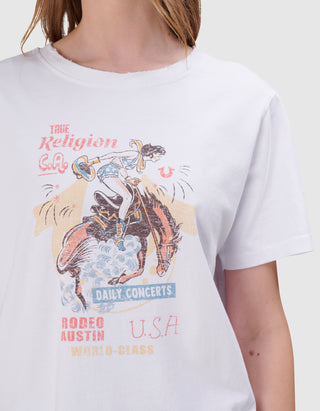 Bedrucktes Baumwoll-T-Shirt Rodeo