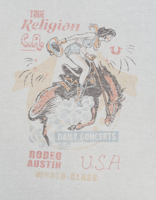 Bedrucktes Baumwoll-T-Shirt Rodeo