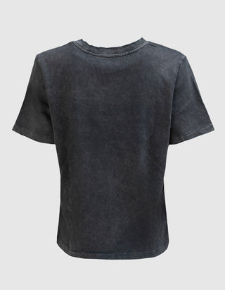 Bedrucktes Baumwoll-T-Shirt Boots