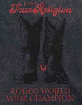 Bedrucktes Baumwoll-T-Shirt Boots