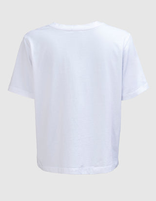 Bedrucktes Baumwoll-T-Shirt Boots