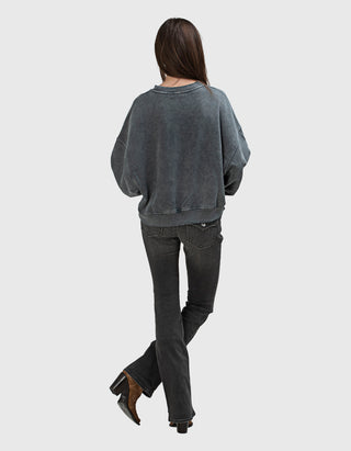 Bedrucktes Oversize Sweatshirt Boots