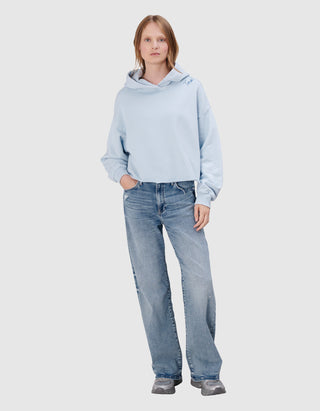 Hoodie Wide Embro mit Label-Stickerei