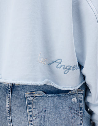 Hoodie Wide Embro mit Label-Stickerei