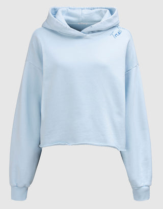 Hoodie Wide Embro mit Label-Stickerei