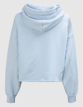 Hoodie Wide Embro mit Label-Stickerei