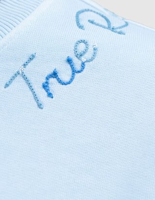 Sweatshirt Crew Boxy mit Label-Stickerei