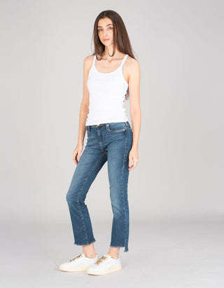 Cropped Flared-Leg Jeans Halle Kick Flare