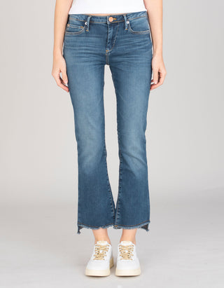 Cropped Flared-Leg Jeans Halle Kick Flare