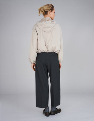 Oversize Cropped Jacke Balloon Hooded