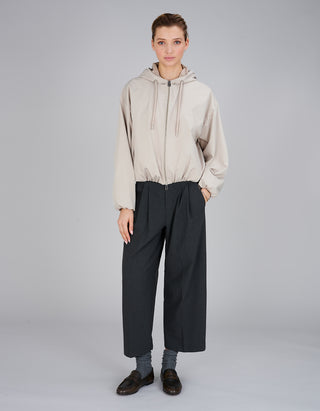 Oversize Cropped Jacke Balloon Hooded