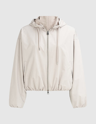 Oversize Cropped Jacke Balloon Hooded