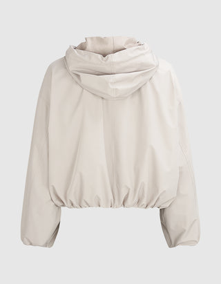 Oversize Cropped Jacke Balloon Hooded