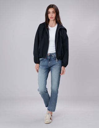 Oversize Cropped Jacke Balloon Hooded