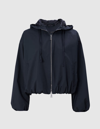 Oversize Cropped Jacke Balloon Hooded