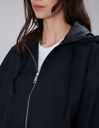 Oversize Cropped Jacke Balloon Hooded
