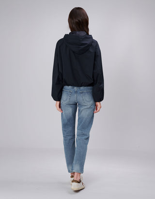 Oversize Cropped Jacke Balloon Hooded