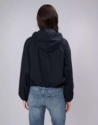 Oversize Cropped Jacke Balloon Hooded