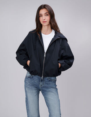 Oversize Cropped Jacke Balloon Hooded