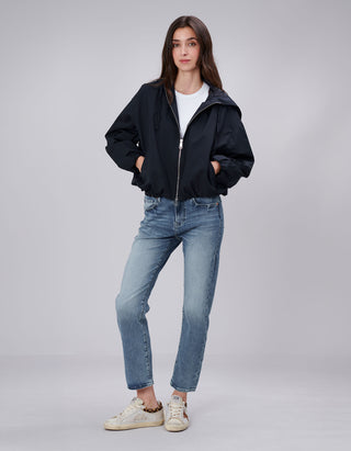 Oversize Cropped Jacke Balloon Hooded