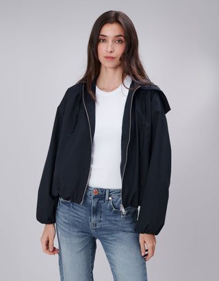Oversize Cropped Jacke Balloon Hooded