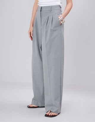 Wide-Leg Bundfaltenhose Josie