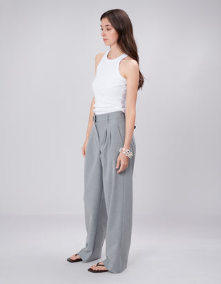 Wide-Leg Bundfaltenhose Josie