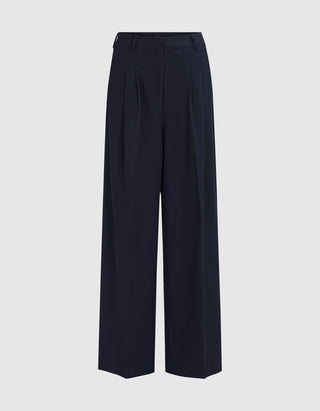 Wide-Leg Bundfaltenhose Josie
