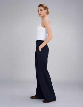 Wide-Leg Bundfaltenhose Josie