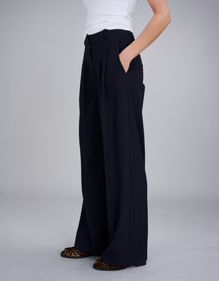 Wide-Leg Bundfaltenhose Josie