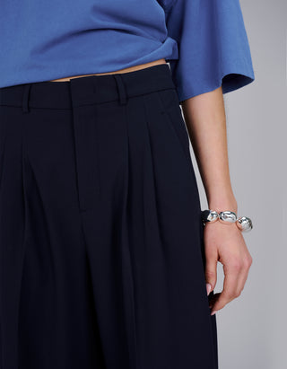Cropped Bundfaltenhose Mila