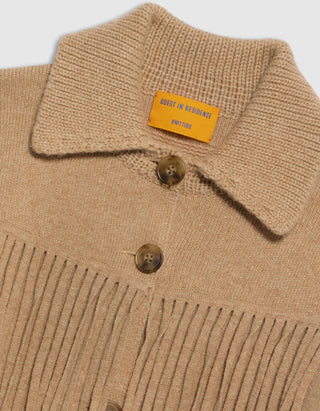 Wolle-Kaschmir-Mix Jacke Western Fringe