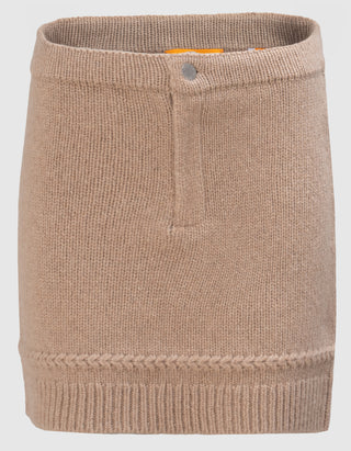 Kaschmir-Woll.Mix Mini-Rock Jean