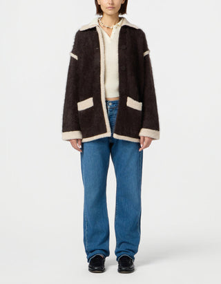 Fuzzy Kaschmir-Jacke Grizzly