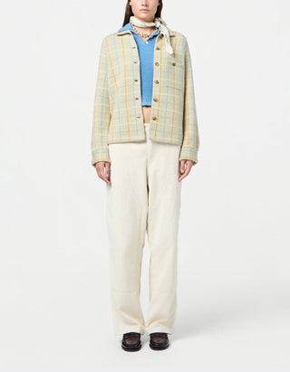 Kariertes Kaschmir-Overshirt Dylan Plaid