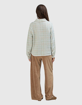 Kariertes Kaschmir-Overshirt Dylan Plaid