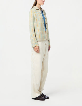 Kariertes Kaschmir-Overshirt Dylan Plaid