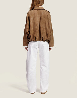 Oversize Veloursleder-Jacke Meghan