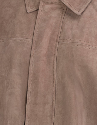 Oversize Veloursleder-Jacke Meghan