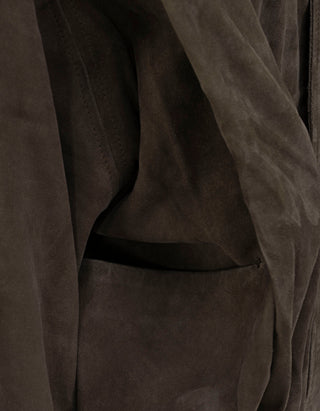 Oversize Veloursleder-Jacke Meghan