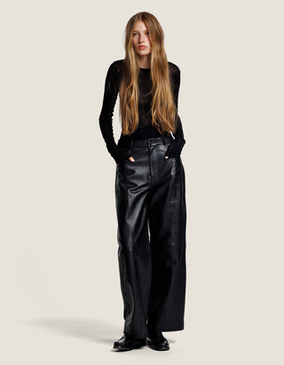 Barrel-Leg Lederhose Fenne