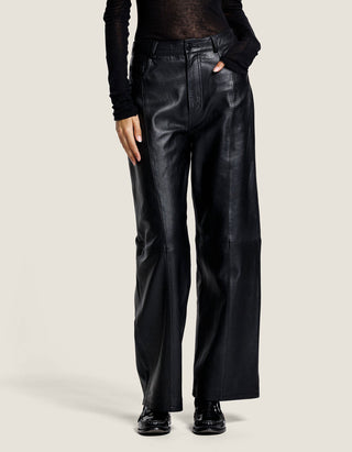 Barrel-Leg Lederhose Fenne