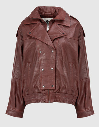 Oversize Lederjacke Beau