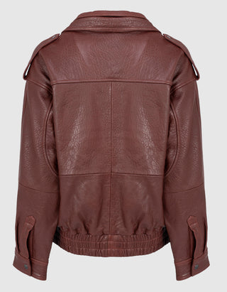 Oversize Lederjacke Beau