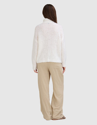 Grobstrick-Cardigan Cashmere Silk Open