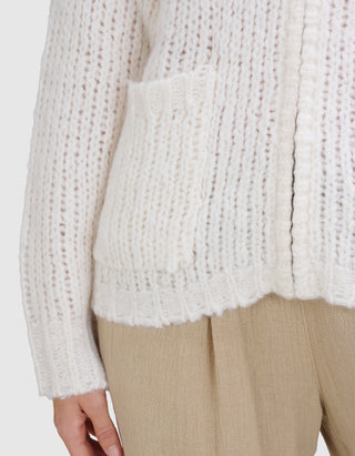 Grobstrick-Cardigan Cashmere Silk Open