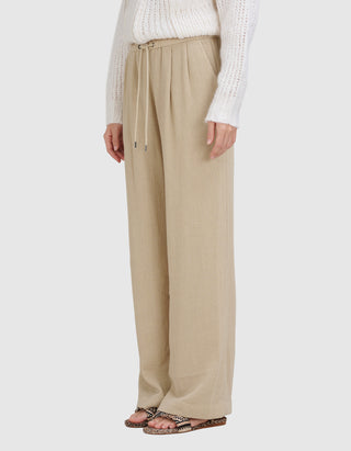 Wide Leg Hose Relaxed Wool