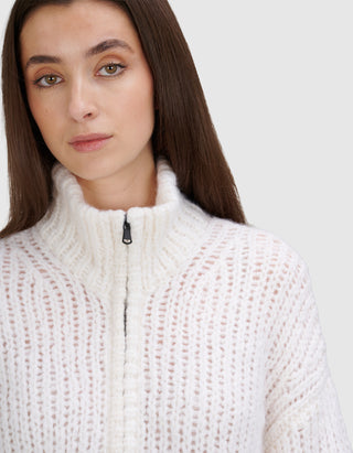 Grobstrick-Cardigan Cashmere Silk Open