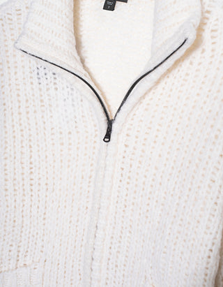 Grobstrick-Cardigan Cashmere Silk Open