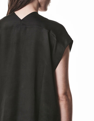 Loose-Fit Satin Blusen-Shirt